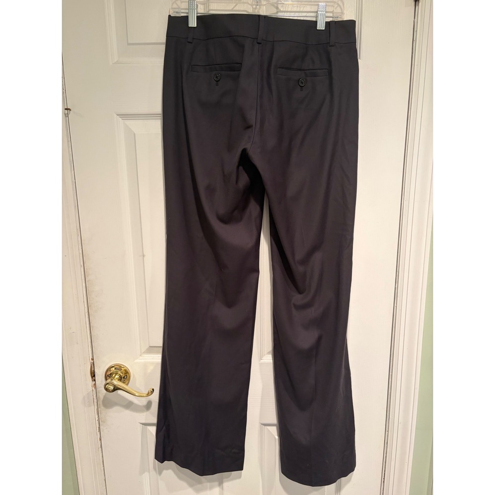J.Crew City Fit Women 6T Black 100% Wool Straight Leg Dress Pants